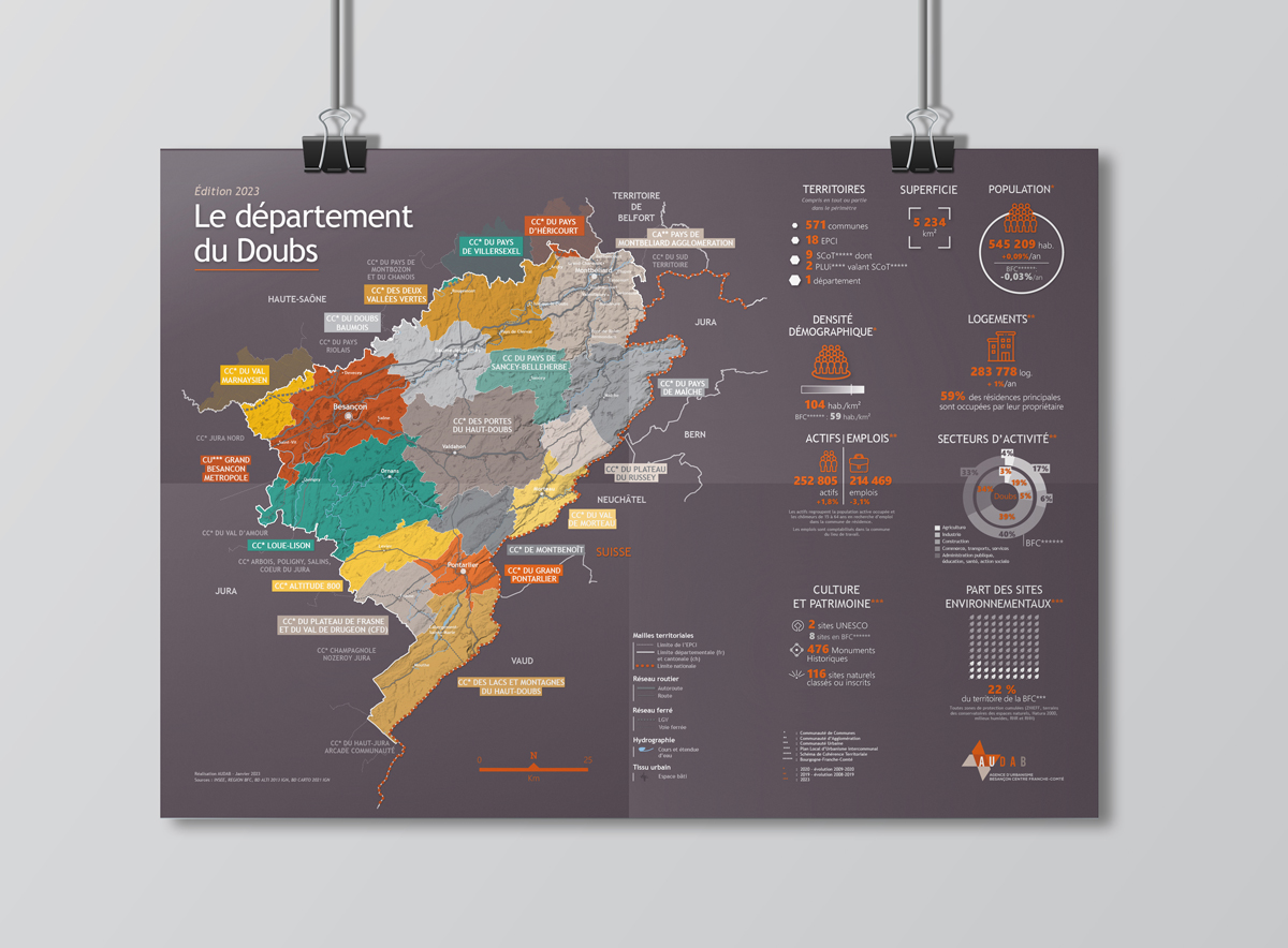 Carte département 25